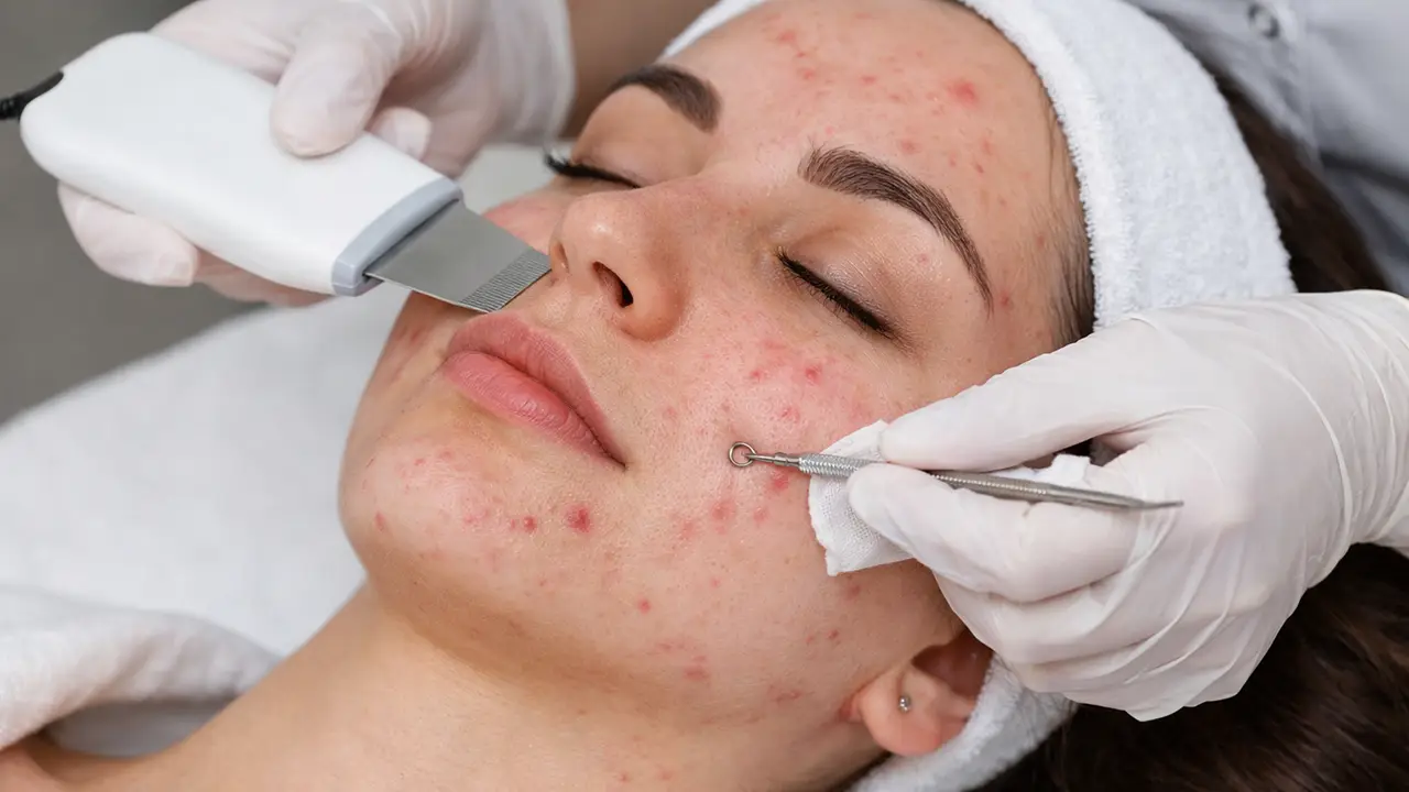 مراحل پاکسازی پوست جوش دار
